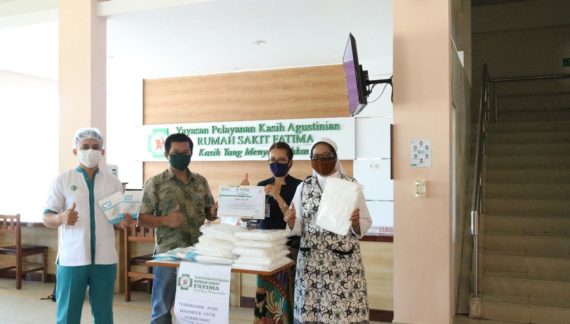RS Fatima Terima Bantuan 1.000 Masker N-95 dan Baju Hazmat