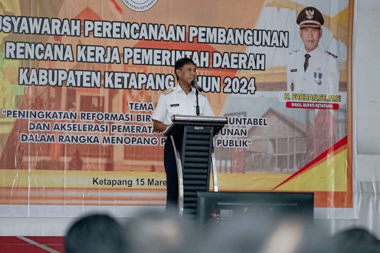 Wakil Bupati Ketapang H. Farhan, SE.,M.Si membuka Musyawarah Perencanaan Pembangunan (MUSRENBANG) Rencana Kerja Pemerintah Daerah (RKPD) Kabupaten Ketapang.