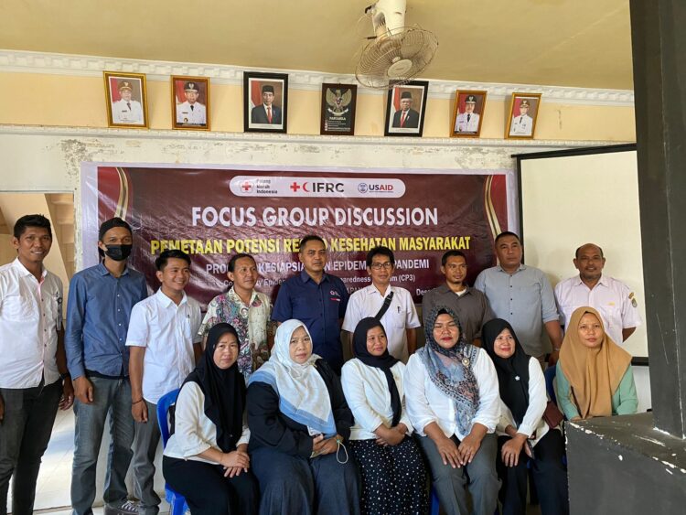 PMI Pusat mengelar kegiatan Fokus Group Discussion Pemetaan Potensi Risiko Kesehatan Masyarakat di Desa Sukabangun.